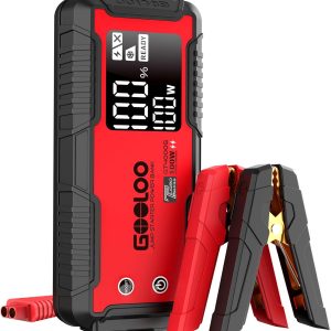 GOOLOO 4000 Amp Jump Starter GT4000S Car Starter 100W Two-Way Fast-Charging Portable Car Battery Charger Jumper Starter for 12L Gas and 10L Diesel Engines, SuperSafe Jump Box for 12V Vehicles
